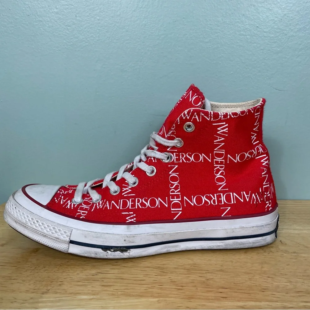 JW Anderson Converse Chuck Taylor High Top Sneakers in Red Size 8 Mens 10 Womens